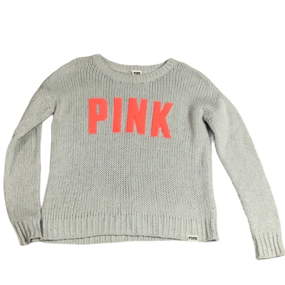 PINK VS Loose Knit Women’s Slouchy Sweater Sz S/P - Picture 1 of 4